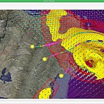 Weather Visualization with Glyphs, Stream-Lines and Iso-Surfaces