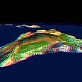 Anaglyh 3D Stereo Visualization of the Islands of Hawai'i