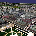 Terrain Visualization of the City Center of Stuttgart, Germany